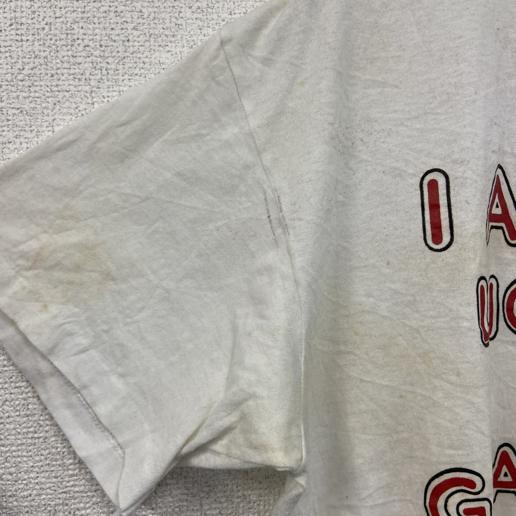 80s～　Selec-T　エリザベス世　半袖Tシャツ　メッセージT　シングルステッチ　ヴィンテージ　白　ホワイト　XLサイズ　古着