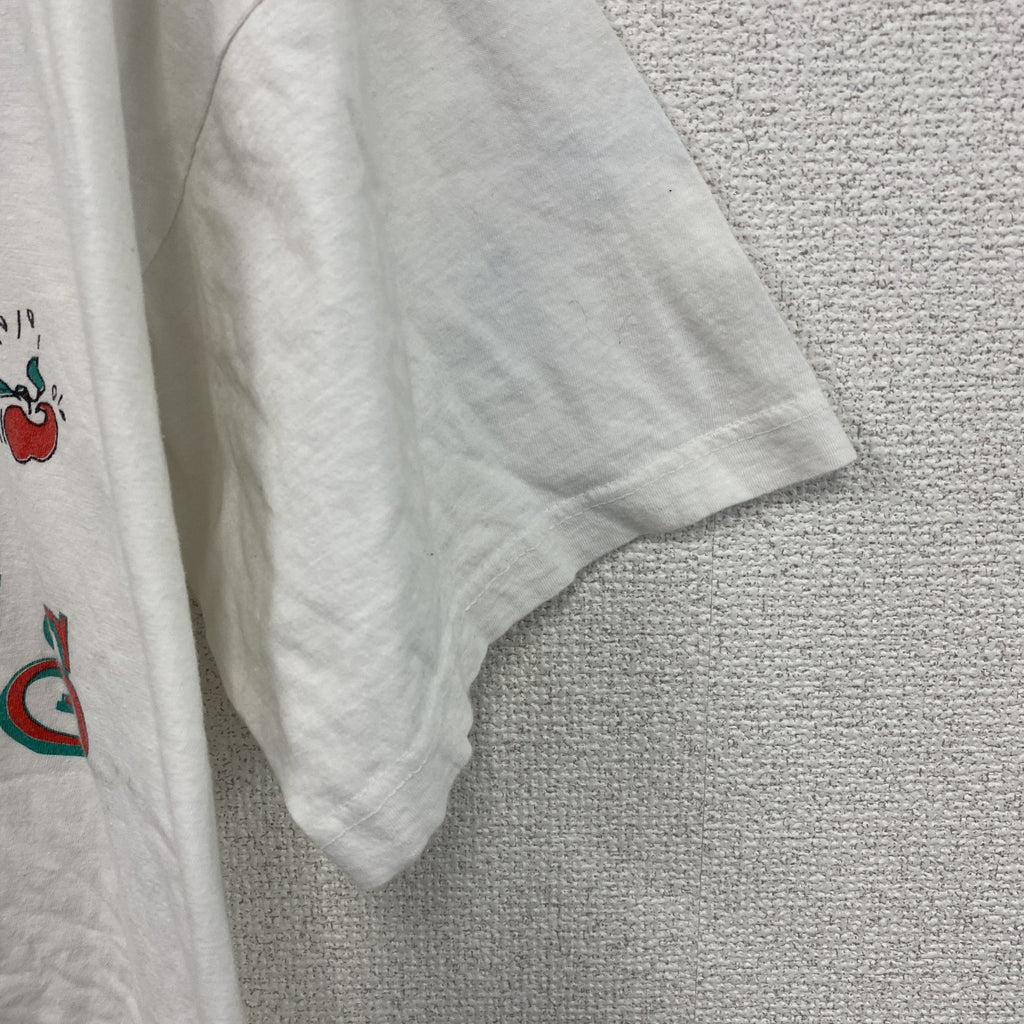 古着 used　90s　PARADIES　半袖プリントTシャツ　エロT　ヴィンテージ　白　ホワイト　
