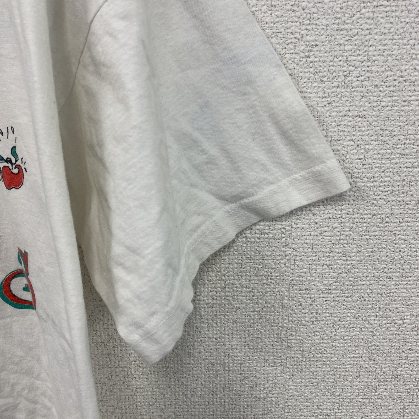 古着 used　90s　PARADIES　半袖プリントTシャツ　エロT　ヴィンテージ　白　ホワイト　