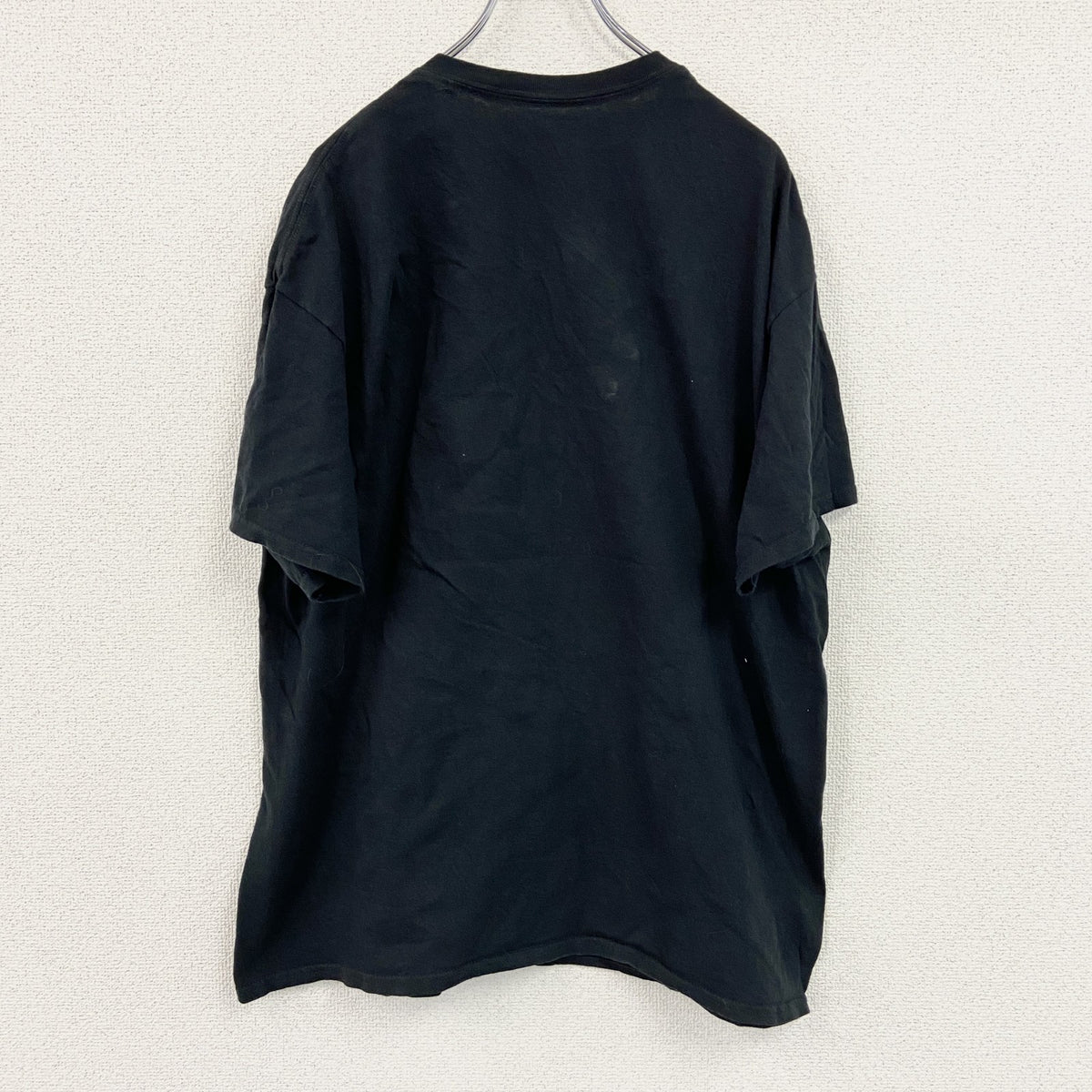 GILDAN　ギルダン　半袖プリントTシャツ　人物T　誰やねん　黒　ブラック　XLサイズ　古着