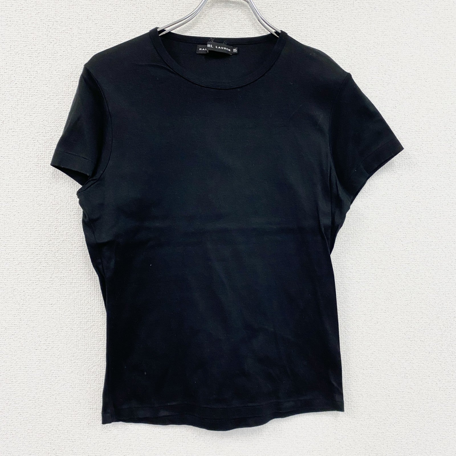 Ralph Lauren　ラルフローレン　ブラックレーベル　半袖Tシャツ　シングルステッチ　黒　ブラック　古着