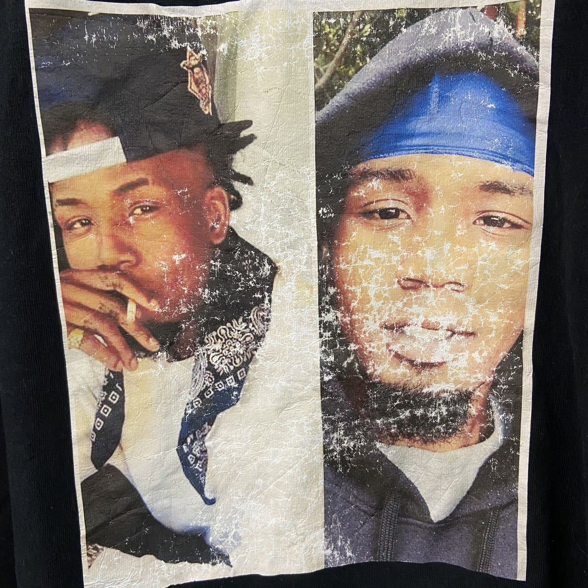 GILDAN　ギルダン　半袖プリントTシャツ　人物T　誰やねん　黒　ブラック　XLサイズ　古着