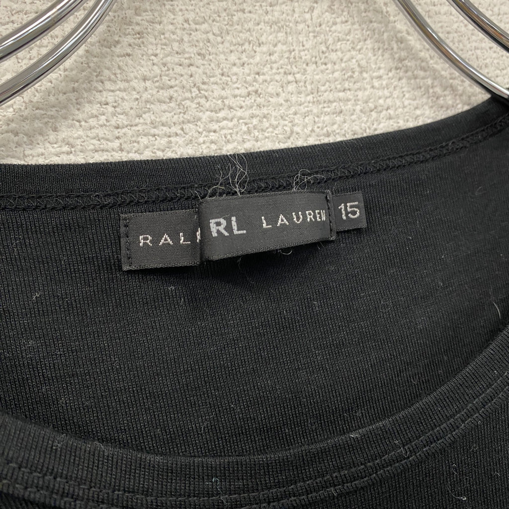 Ralph Lauren　ラルフローレン　ブラックレーベル　半袖Tシャツ　シングルステッチ　黒　ブラック　古着
