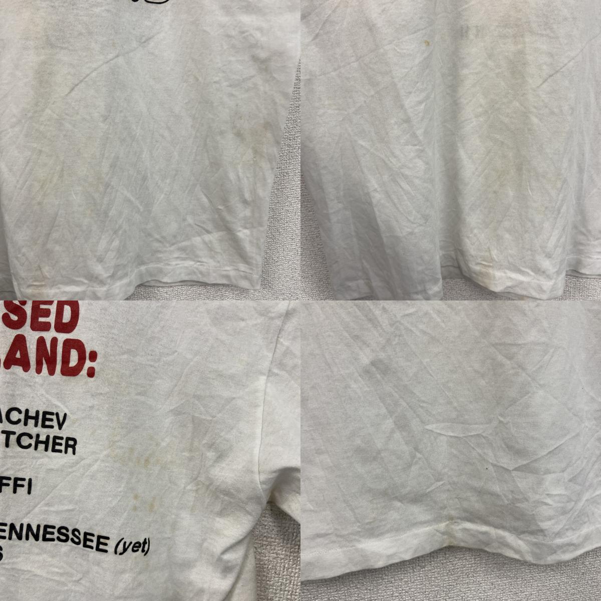 80s～　Selec-T　エリザベス世　半袖Tシャツ　メッセージT　シングルステッチ　ヴィンテージ　白　ホワイト　XLサイズ　古着
