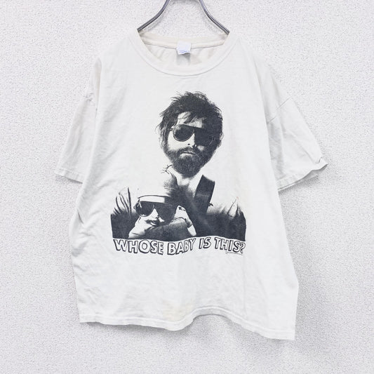 00s　M&O　Hangover　ハングオーバー　半袖プリントTシャツ　ムービーT　白　ホワイト　Lサイズ　