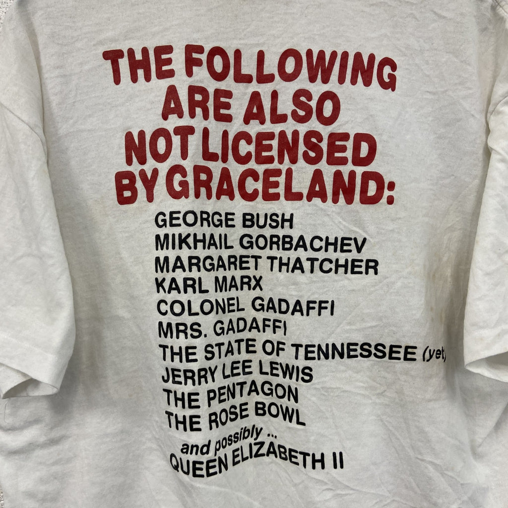80s～　Selec-T　エリザベス世　半袖Tシャツ　メッセージT　シングルステッチ　ヴィンテージ　白　ホワイト　XLサイズ　古着