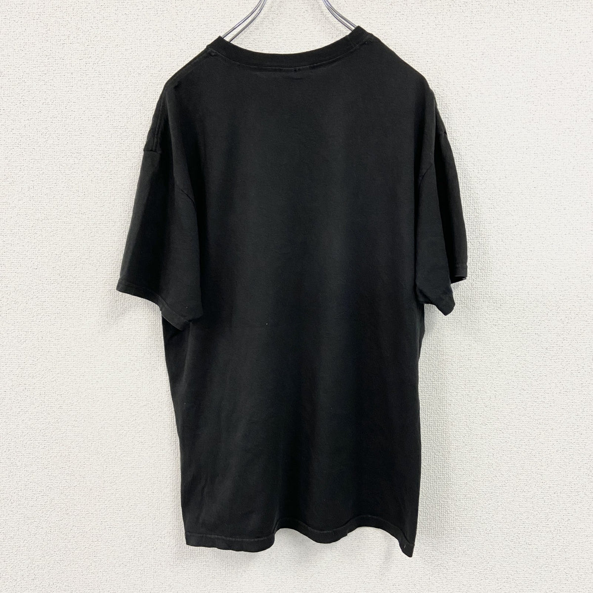 00s　Hanes　ヘインズ　半袖スポーツプリントTシャツ　フットボール　ヴィンテージ　黒　ブラック　Lサイズ　古着