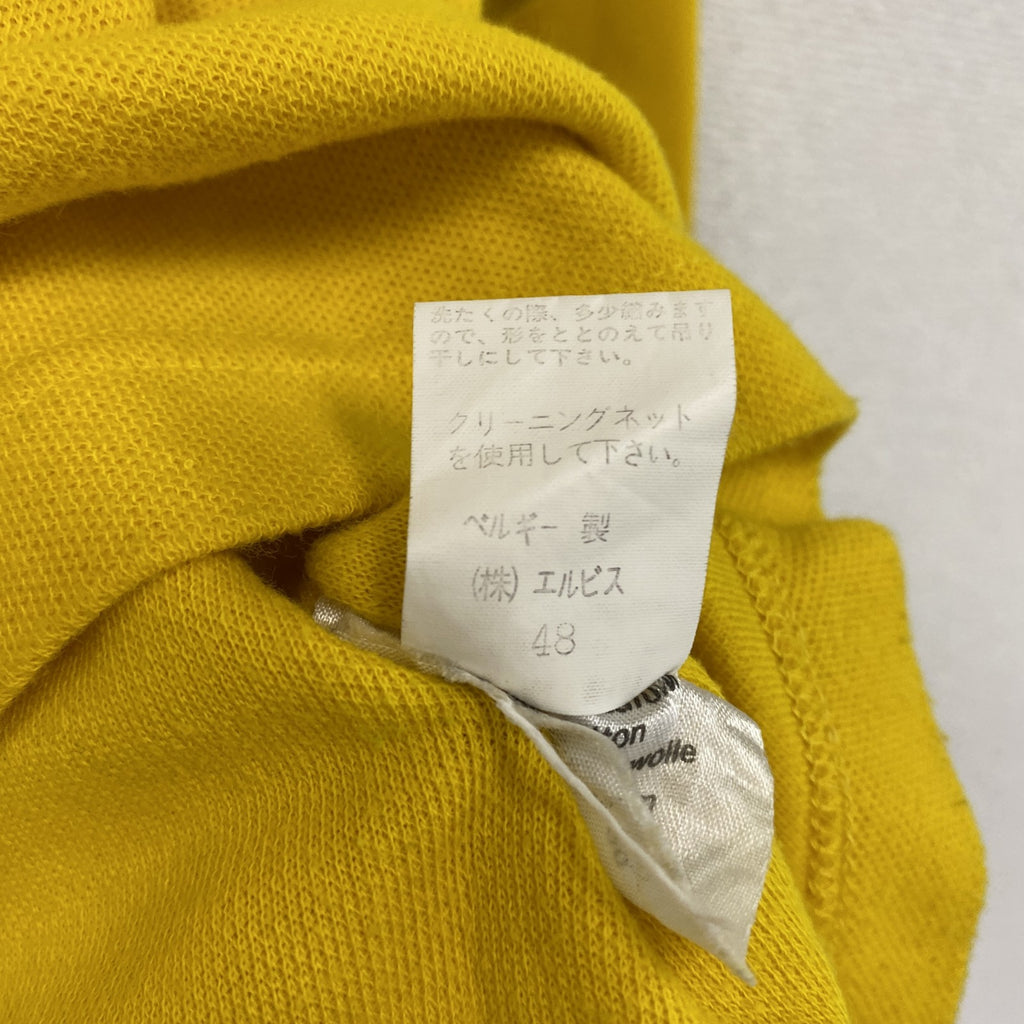 SONIA RYKIEL　ソニアリキエル　コットンニットセーター　ビジュー　黄色　イエロー　Mサイズ　古着