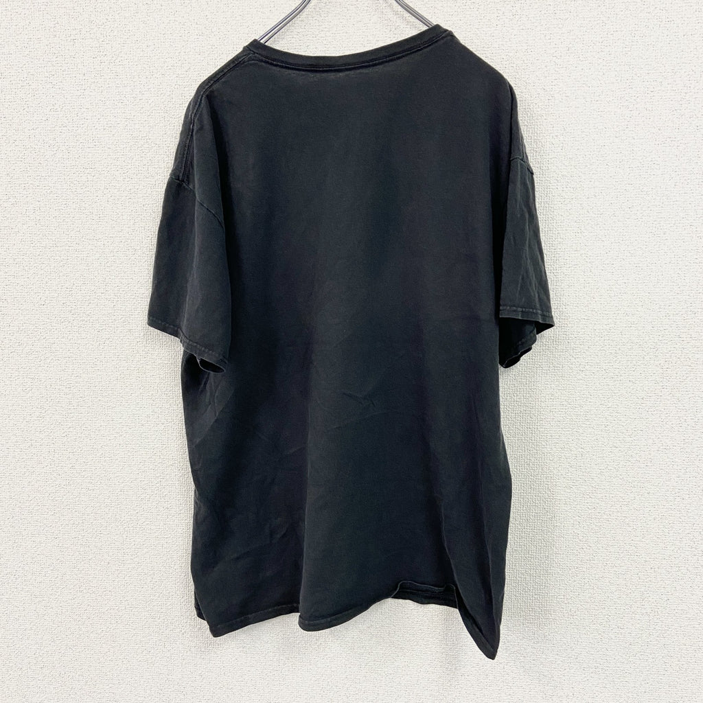 半袖プリントTシャツ　ムービーT　hooli　シリコンバレー　テック企業　黒　ブラック　古着