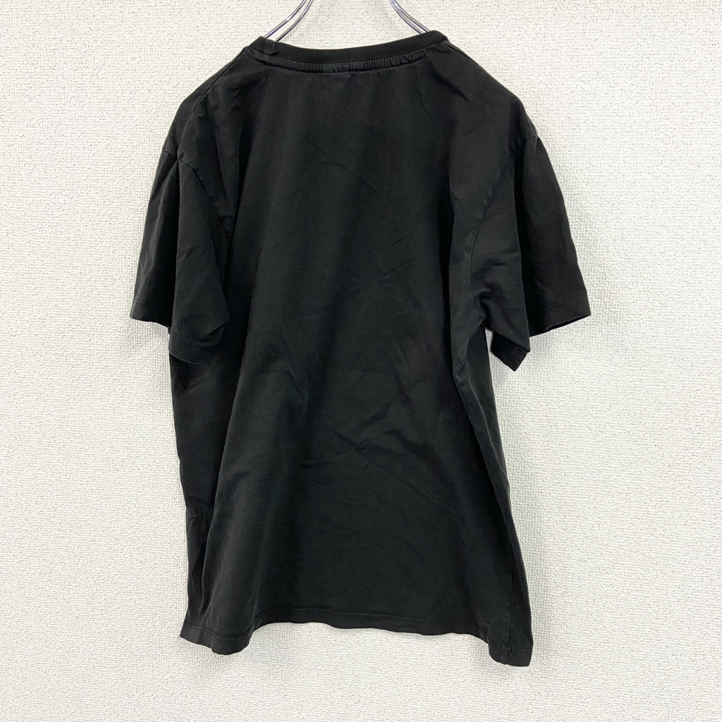 district　半袖カレッジプリントTシャツ　パロディT　アビイ・ロード　インディアナ大学　黒　ブラック　Sサイズ　古着