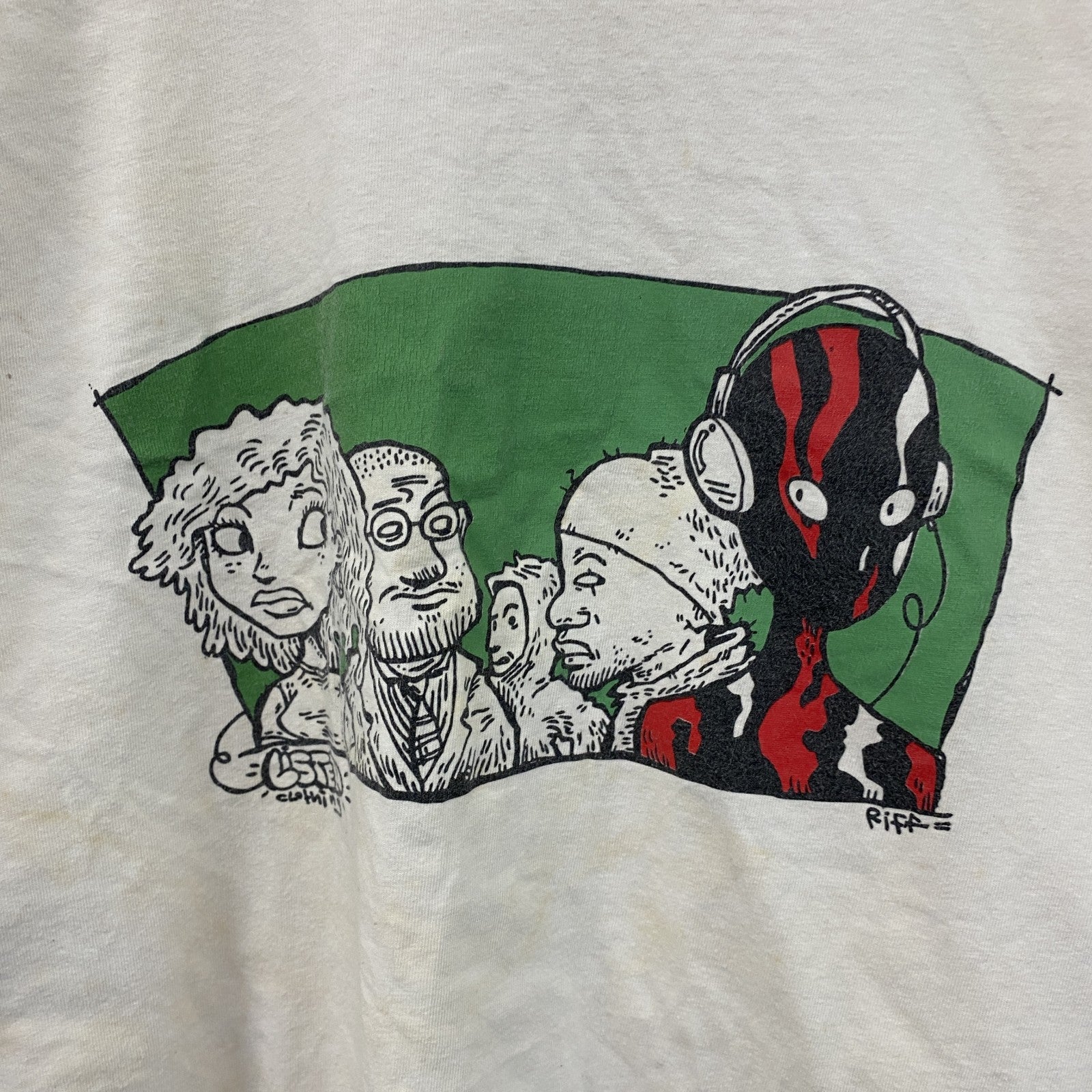 古着 used　～00s　listen　ア・トライブ・コールド・クエスト　半袖プリントTシャツ　ラップT　ホワイト　2XLサイズ　