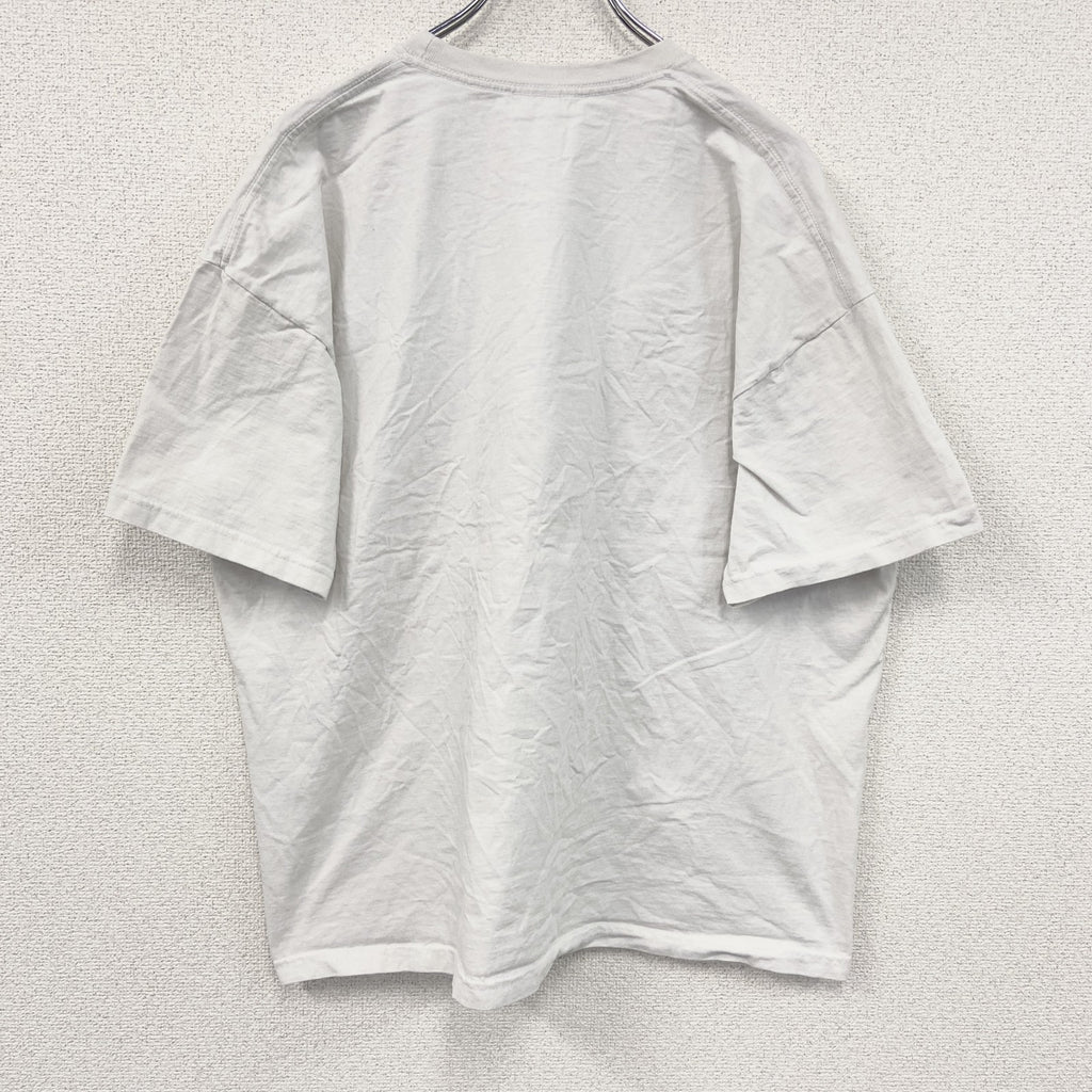Mam'Goudig　マム・グディグ　半袖プリントキャラクターTシャツ　多機能な家庭の女神　コワフ　白　ホワイト　2XLサイズ　古着