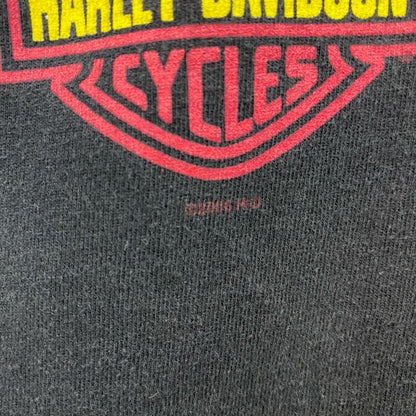 HARLEY DAVIDSON　ハーレーダビッドソン　半袖プリントTシャツ　黒　ブラック　XLサイズ