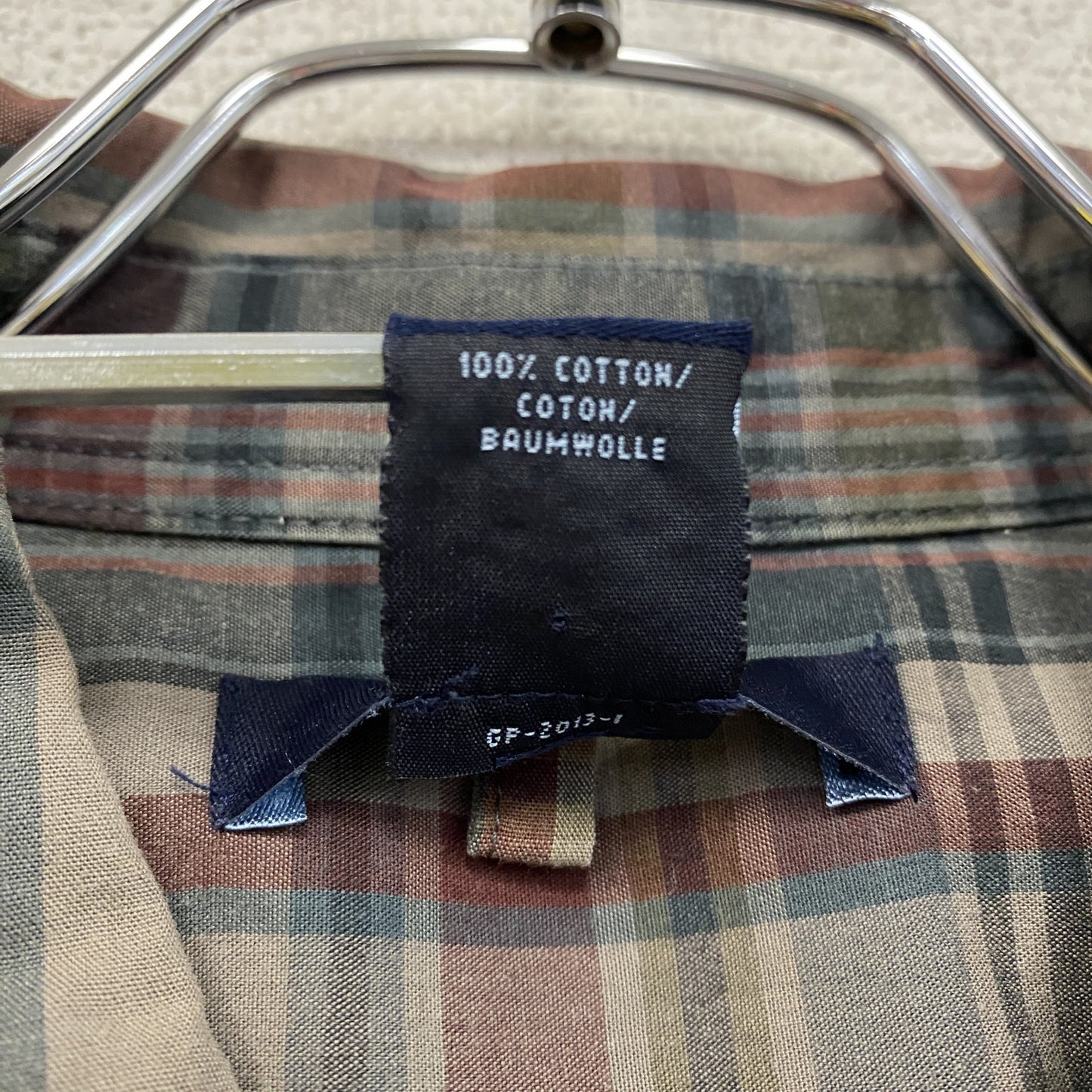 00s　OLD GAP　オールドギャップ　半袖チェックシャツ　ヴィンテージ　マルチカラー　茶　ブラウン　Mサイズ