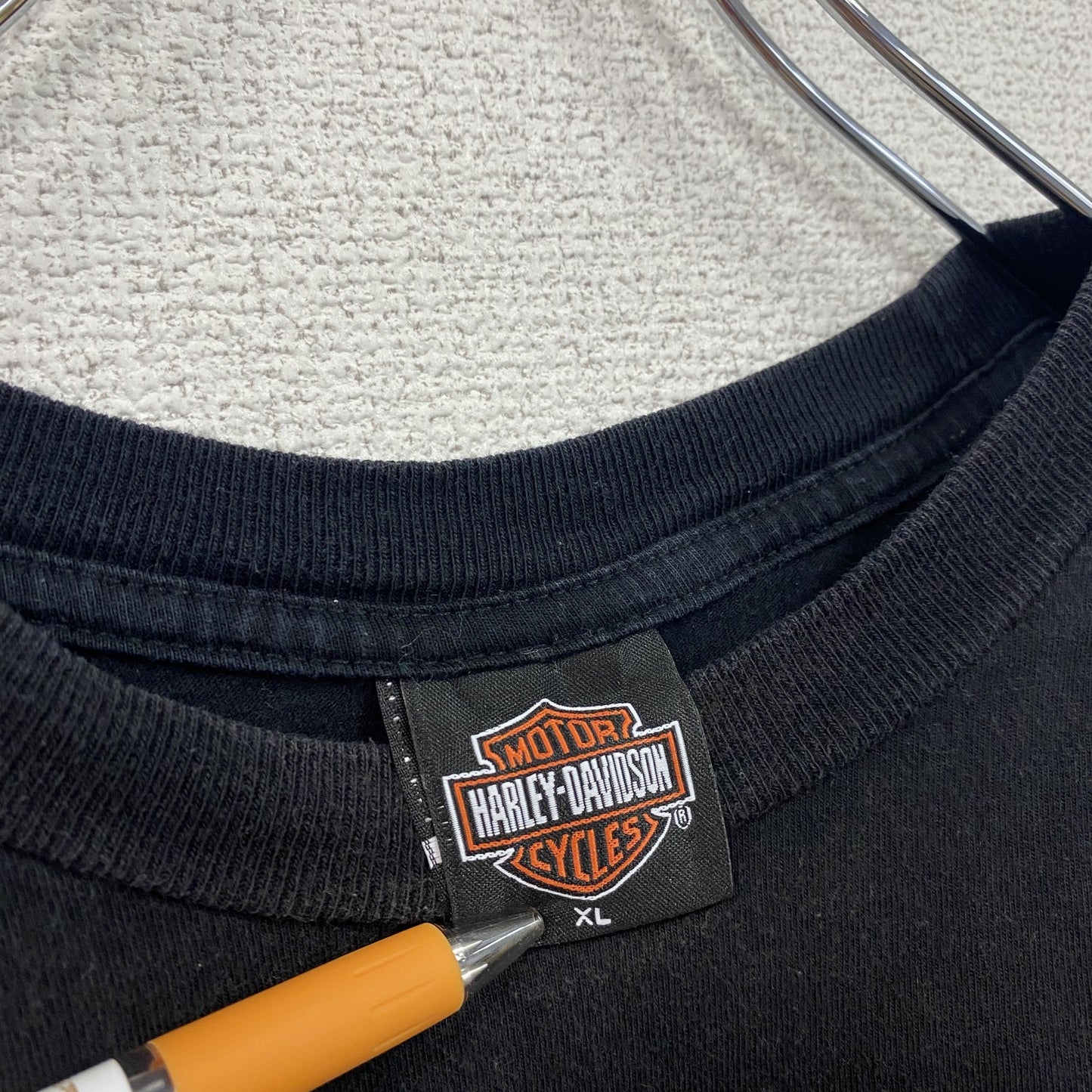 HARLEY DAVIDSON　ハーレーダビッドソン　半袖プリントTシャツ　黒　ブラック　XLサイズ