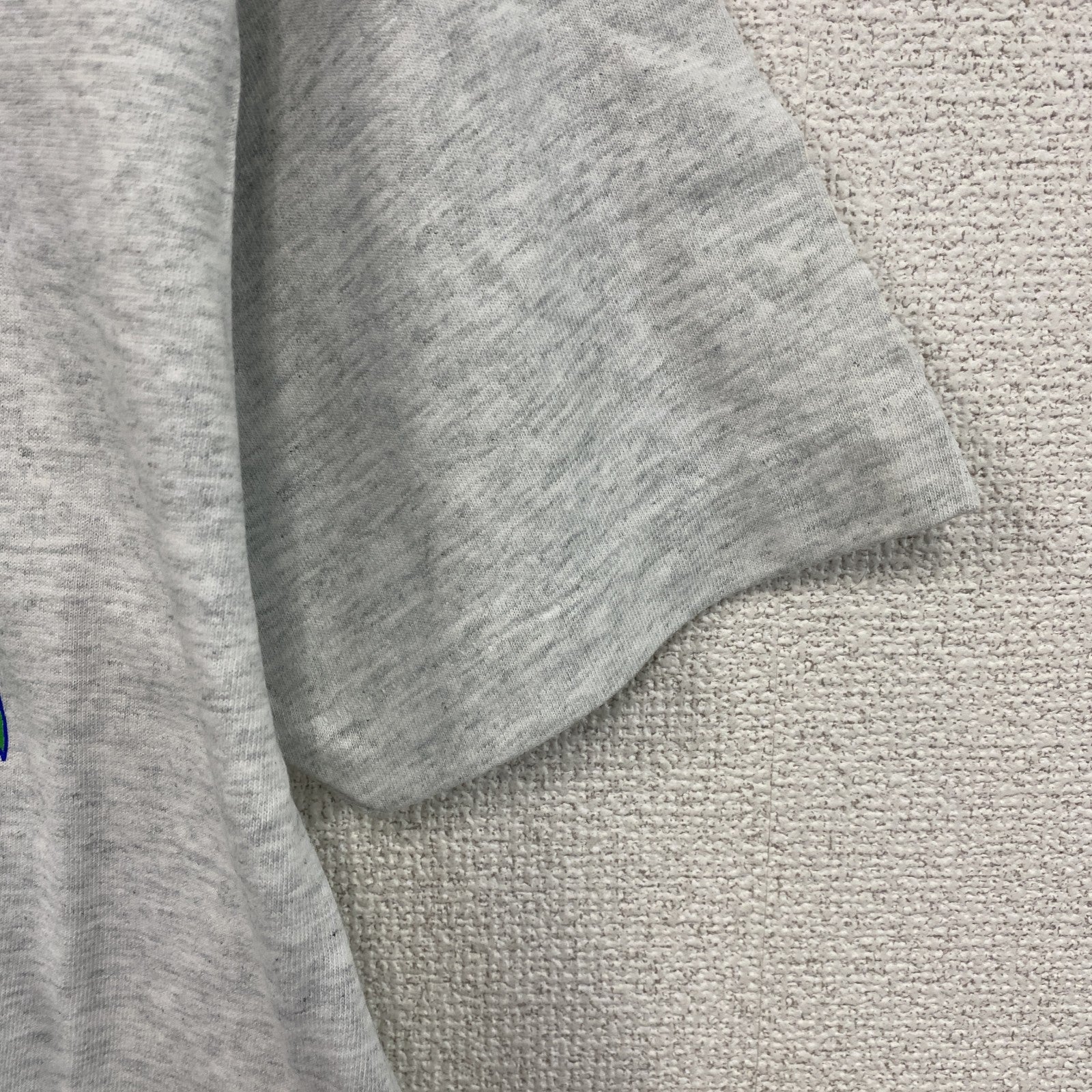 90s　FRUIT OF THE LOOM　フルーツオブザルーム　半袖プリントTシャツ　グレー　灰色　Mサイズ　　ヴィンテージ　古着