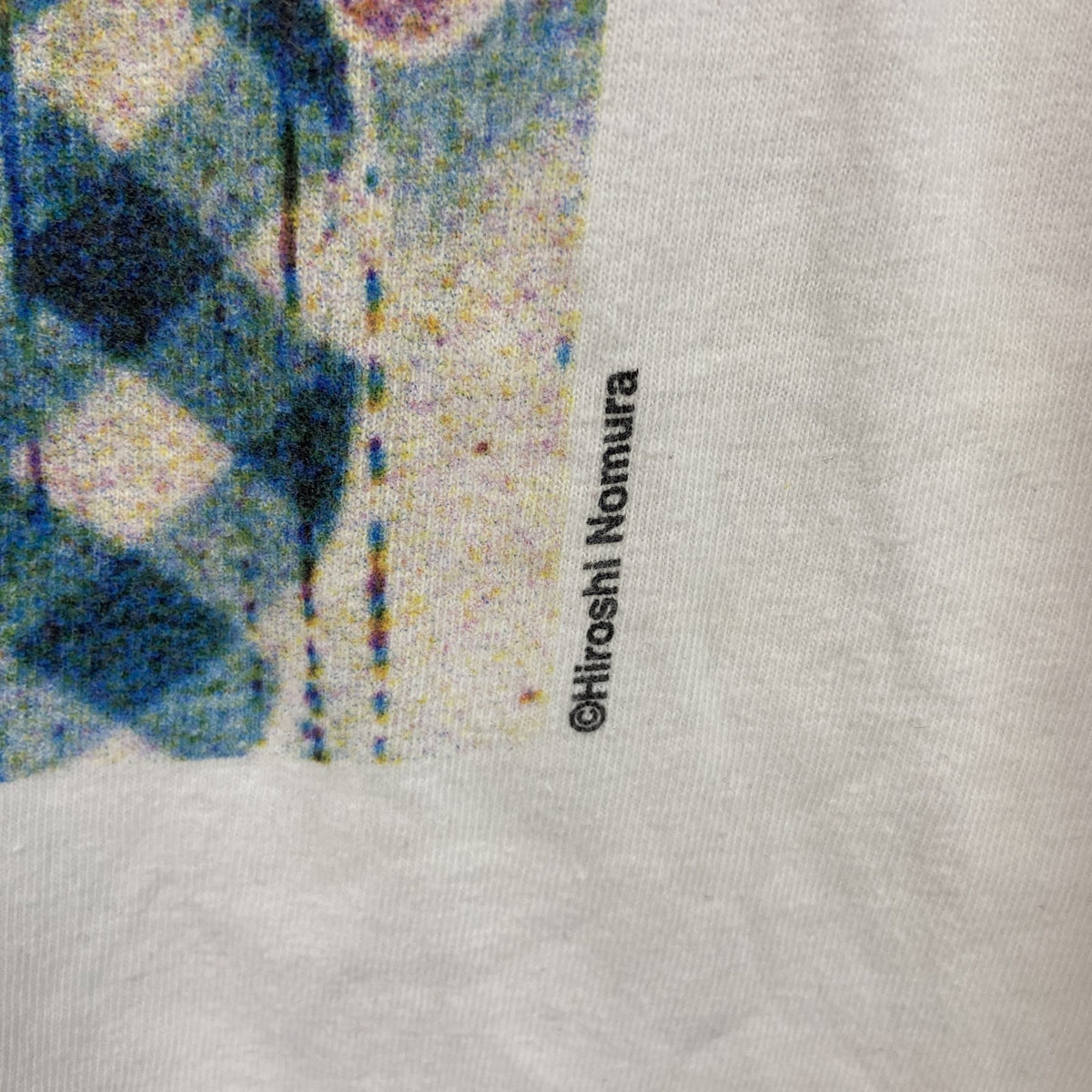 00s　Hanes　ヘインズ　野村浩　半袖アートプリントTシャツ　ヴィンテージ　白　ホワイト　Mサイズ カットソー メンズ コットン 古着