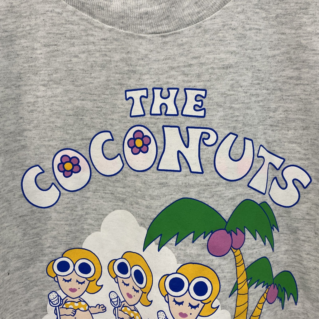 90s　FRUIT OF THE LOOM　フルーツオブザルーム　半袖プリントTシャツ　グレー　灰色　Mサイズ　　ヴィンテージ　古着