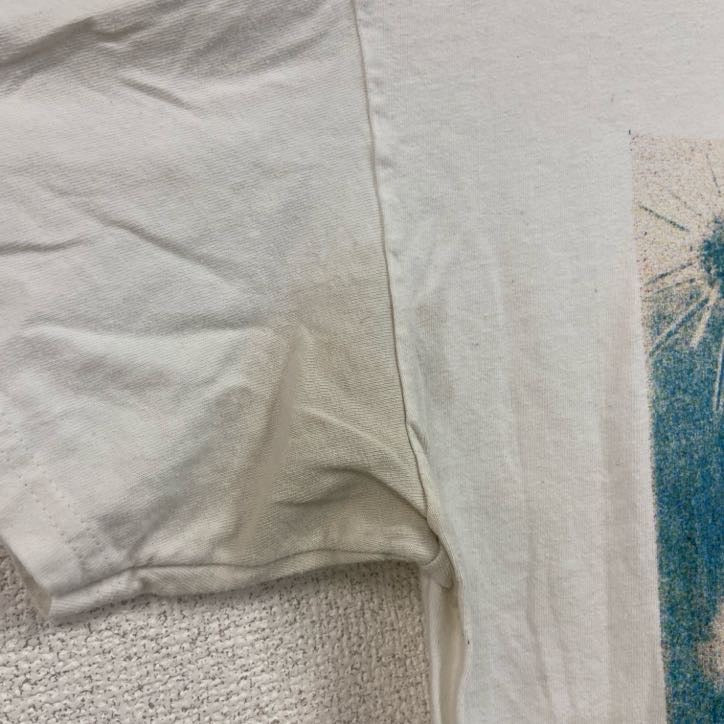 00s　Hanes　ヘインズ　野村浩　半袖アートプリントTシャツ　ヴィンテージ　白　ホワイト　Mサイズ カットソー メンズ コットン 古着