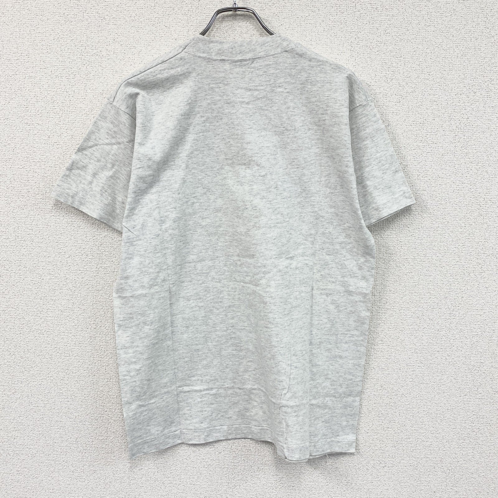 90s　FRUIT OF THE LOOM　フルーツオブザルーム　半袖プリントTシャツ　グレー　灰色　Mサイズ　　ヴィンテージ　古着