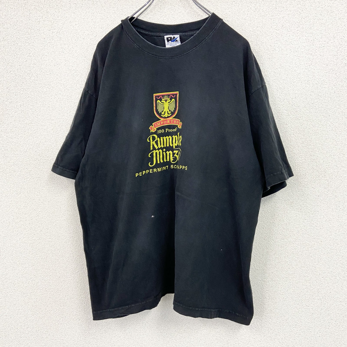 00s　ROYAL AVALON　半袖プリントTシャツ　6連プリント　両面プリント　ヴィンテージ　黒　ブラック　XLサイズ　古着