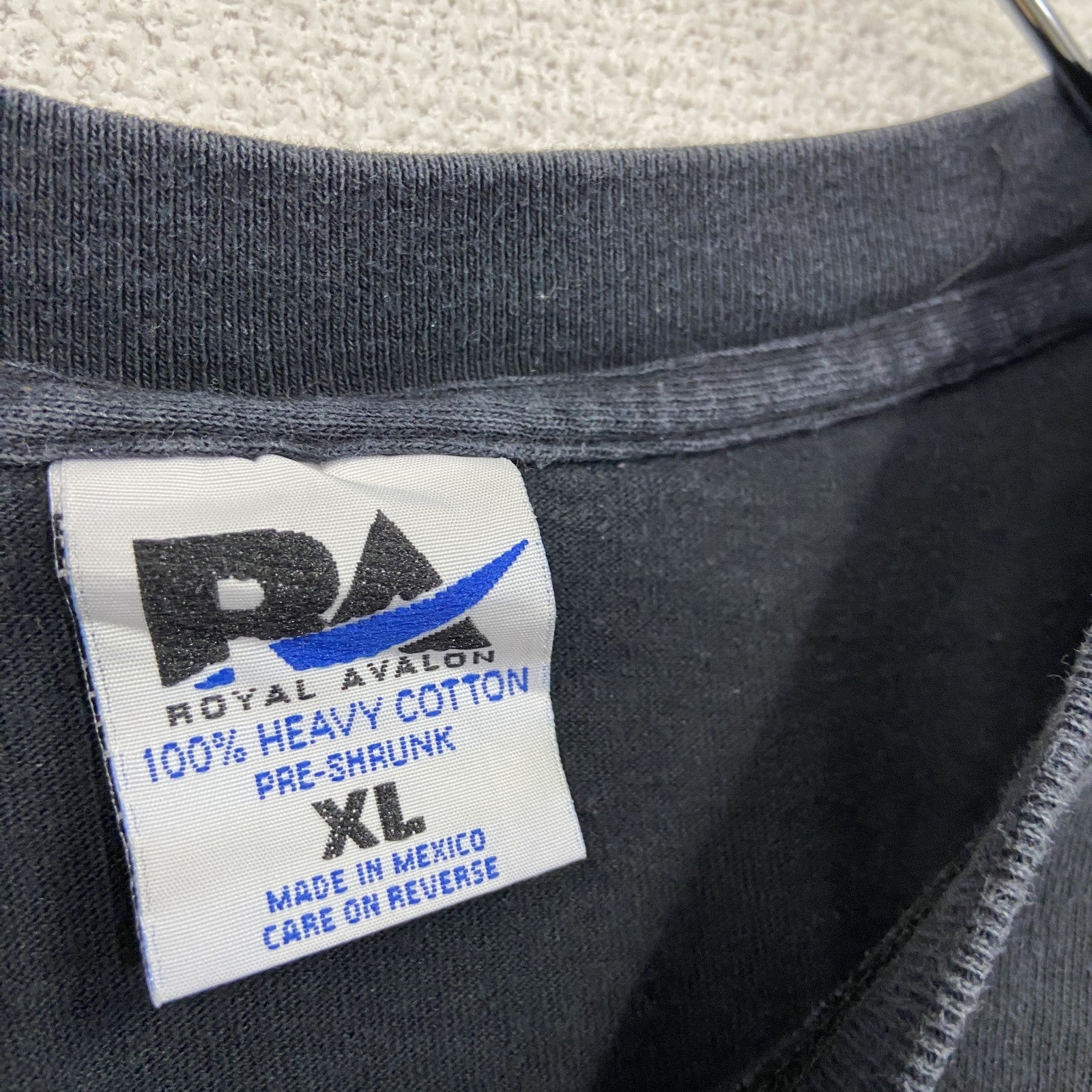 00s　ROYAL AVALON　半袖プリントTシャツ　6連プリント　両面プリント　ヴィンテージ　黒　ブラック　XLサイズ　古着