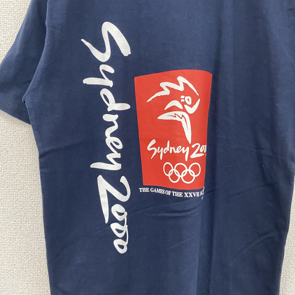 00s　シドニーオリンピック　半袖プリントTシャツ　ヴィンテージ　デッドストック　黒　ブラック　Mサイズ　古着