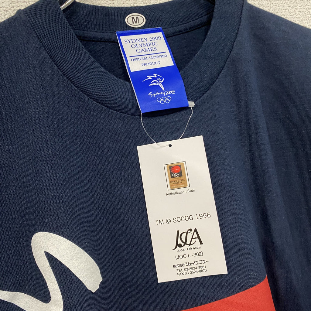 00s　シドニーオリンピック　半袖プリントTシャツ　ヴィンテージ　デッドストック　黒　ブラック　Mサイズ　古着
