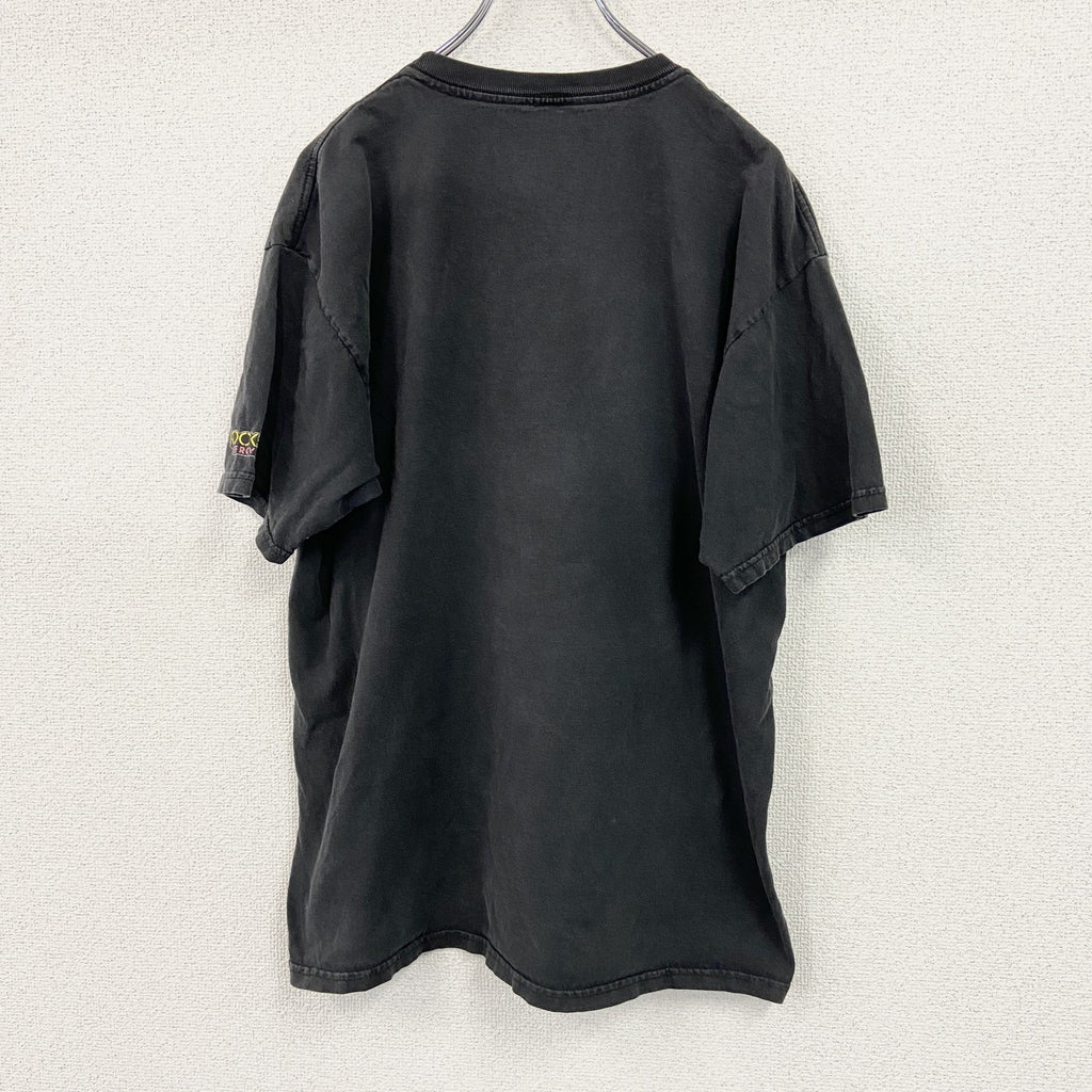 ROCK STAR　ロックスター　FOX RACING　フォックスレーシング　半袖プリントTシャツ　黒　ブラック　Lサイズ　古着