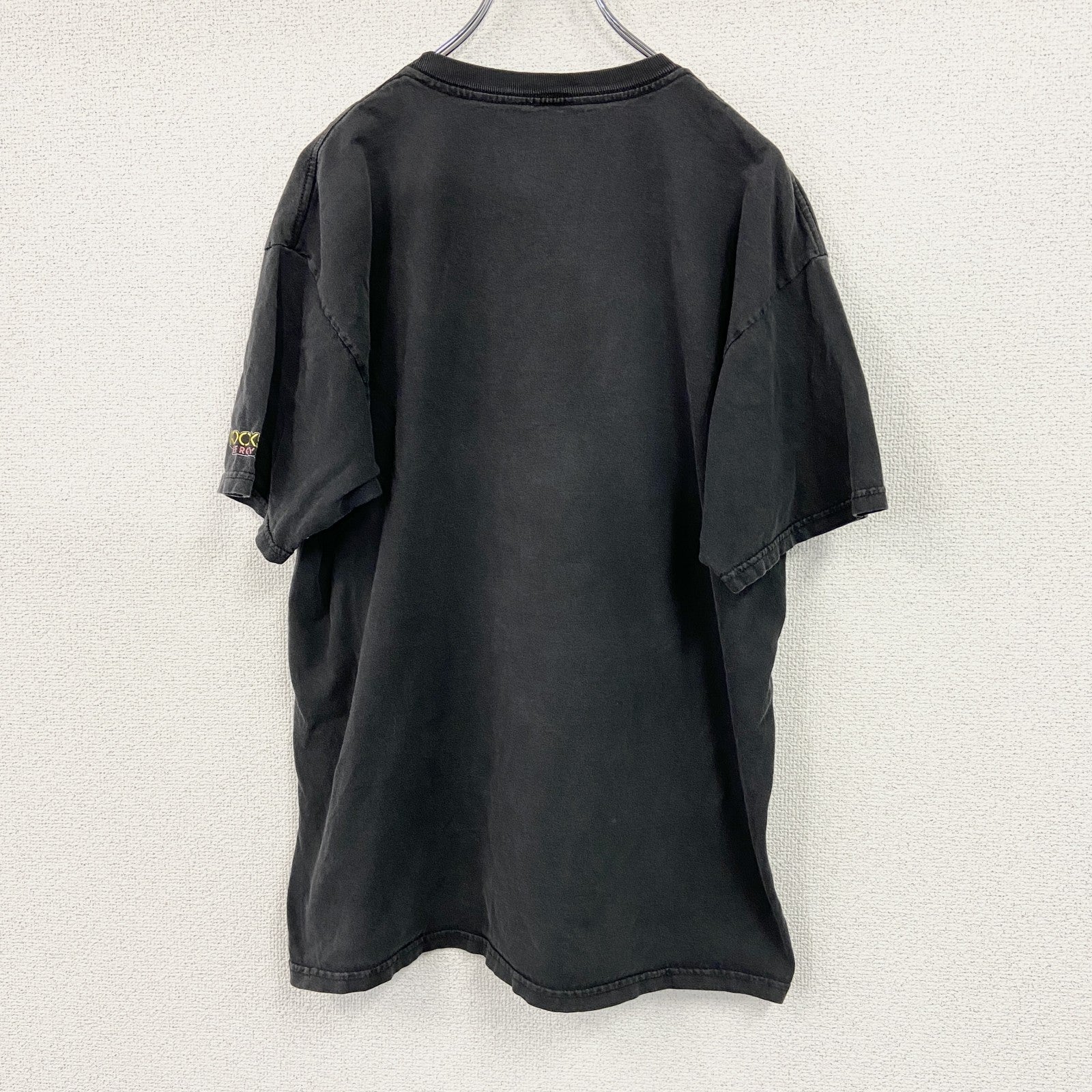 ROCK STAR　ロックスター　FOX RACING　フォックスレーシング　半袖プリントTシャツ　黒　ブラック　Lサイズ　古着