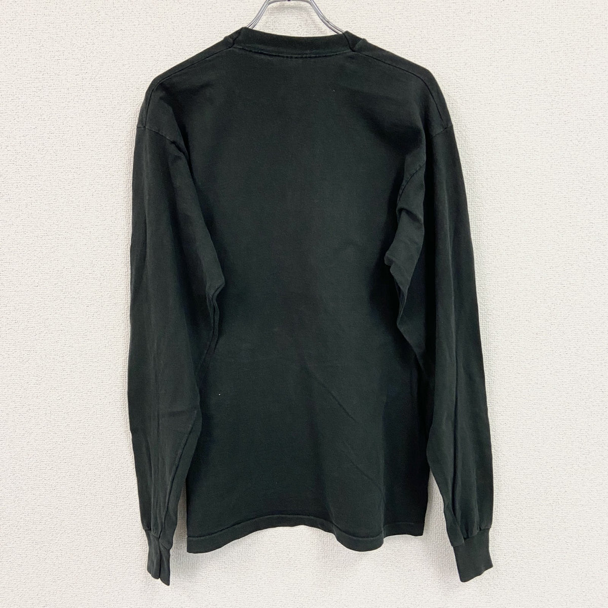 FRUIT OF THE LOOM　フルーツオブザルーム　長袖Tシャツ/ロンT　黒　ブラック　XLサイズ カットソー メンズ コットン 古着
