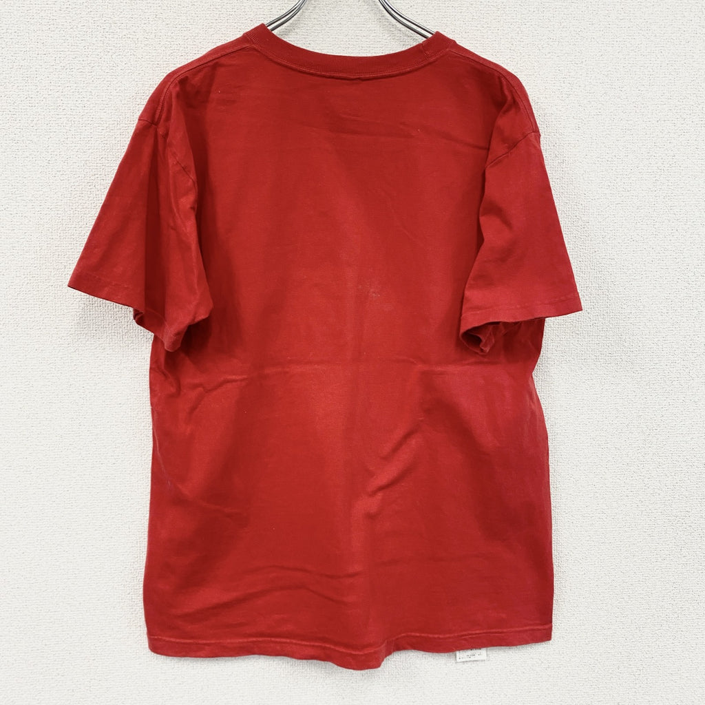 X-GAMES　エックスゲームズ　半袖プリントTシャツ　デカロゴ　赤　レッド　Mサイズ　古着