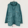 90s　Timberland　ティンバーランド　マウンテンパーカー　フライフロント　ブルーグリーン　Lサイズ　古着