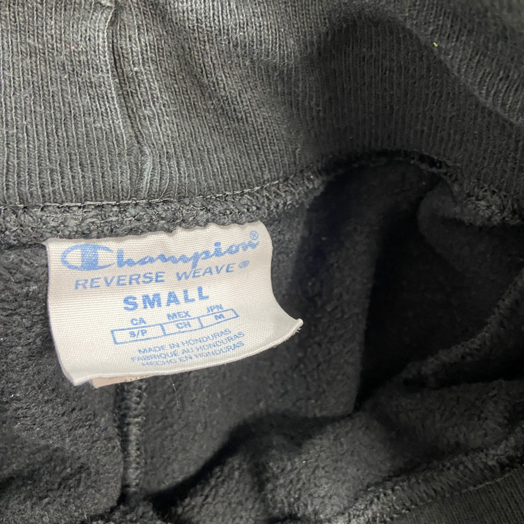 Champion　チャンピオン　リバースウィーブ　スウェットパンツ　ヘビーウエイト　デカロゴ　現行　黒　ブラック　Sサイズ　古着