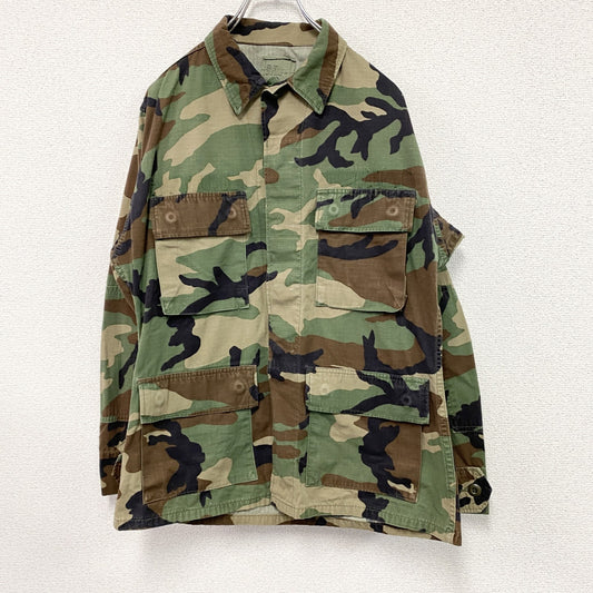 90s　U.S.ARMY　BDUジャケット　ミリタリージャケット　ヴィンテージ　ウッドランドカモ　迷彩柄　マルチカラー　Sサイズ