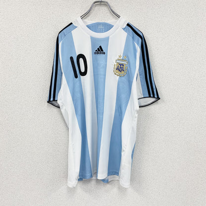 adidas　アディダス　アルゼンチン代表　リオネル・メッシ　マラドーナ　半袖Tシャツ　ユニフォーム　