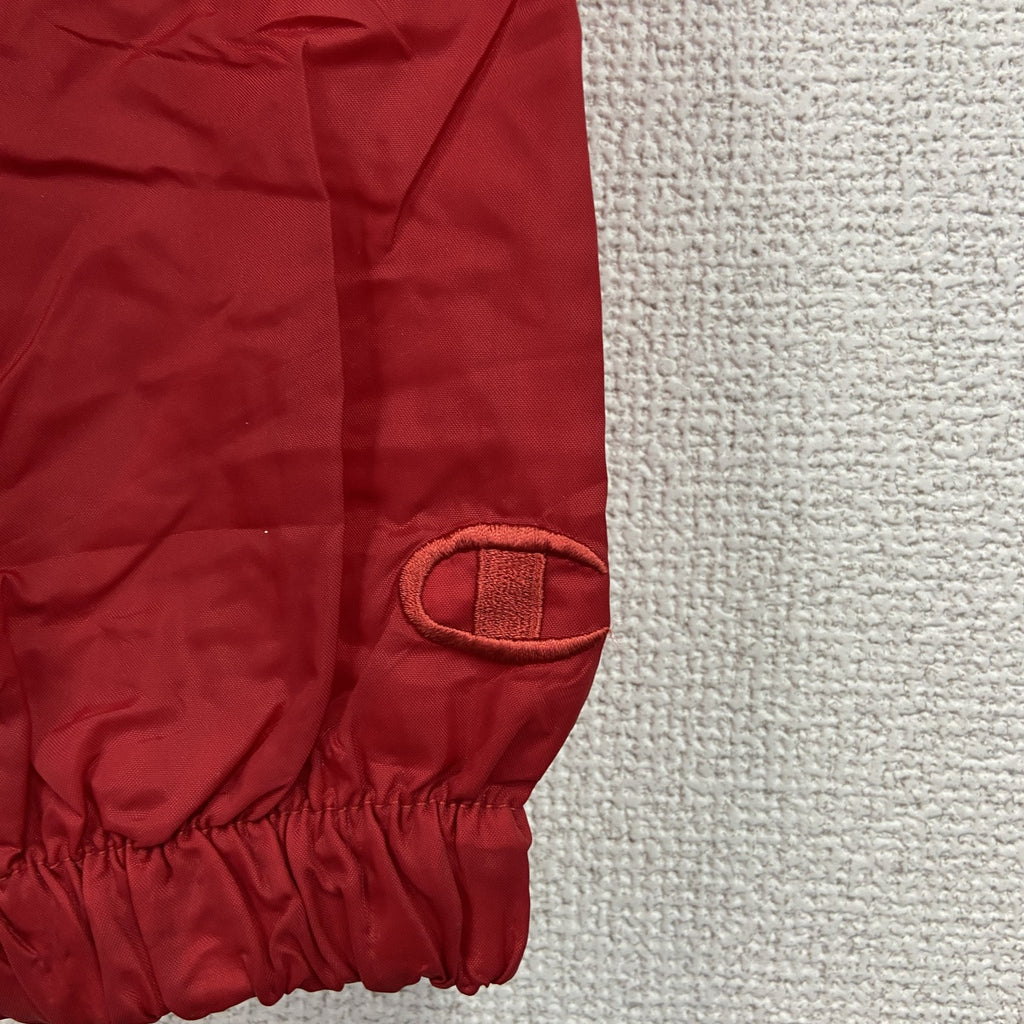 Champion　チャンピオン　ナイロンジャケットプルオーバー　赤　レッド　XLサイズ　古着