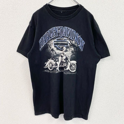 HARLEY DAVIDSON　ハーレーダビッドソン　半袖プリントTシャツ　黒　ブラック