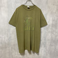 BayIsland　グリーンランタン　DCコミックス　半袖プリントアニメTシャツ　キャラクター　クルーネック　カーキ　XLサイズ　古着