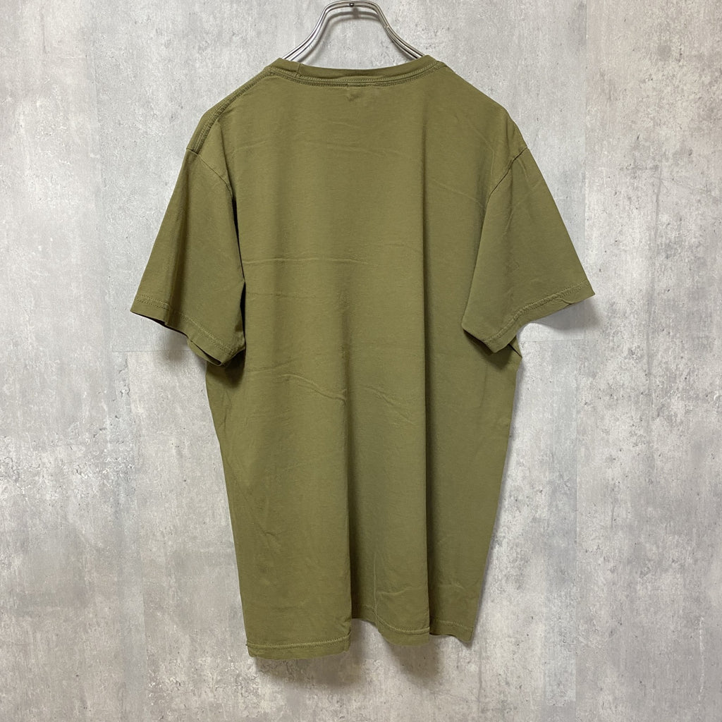 BayIsland　グリーンランタン　DCコミックス　半袖プリントアニメTシャツ　キャラクター　クルーネック　カーキ　XLサイズ　古着