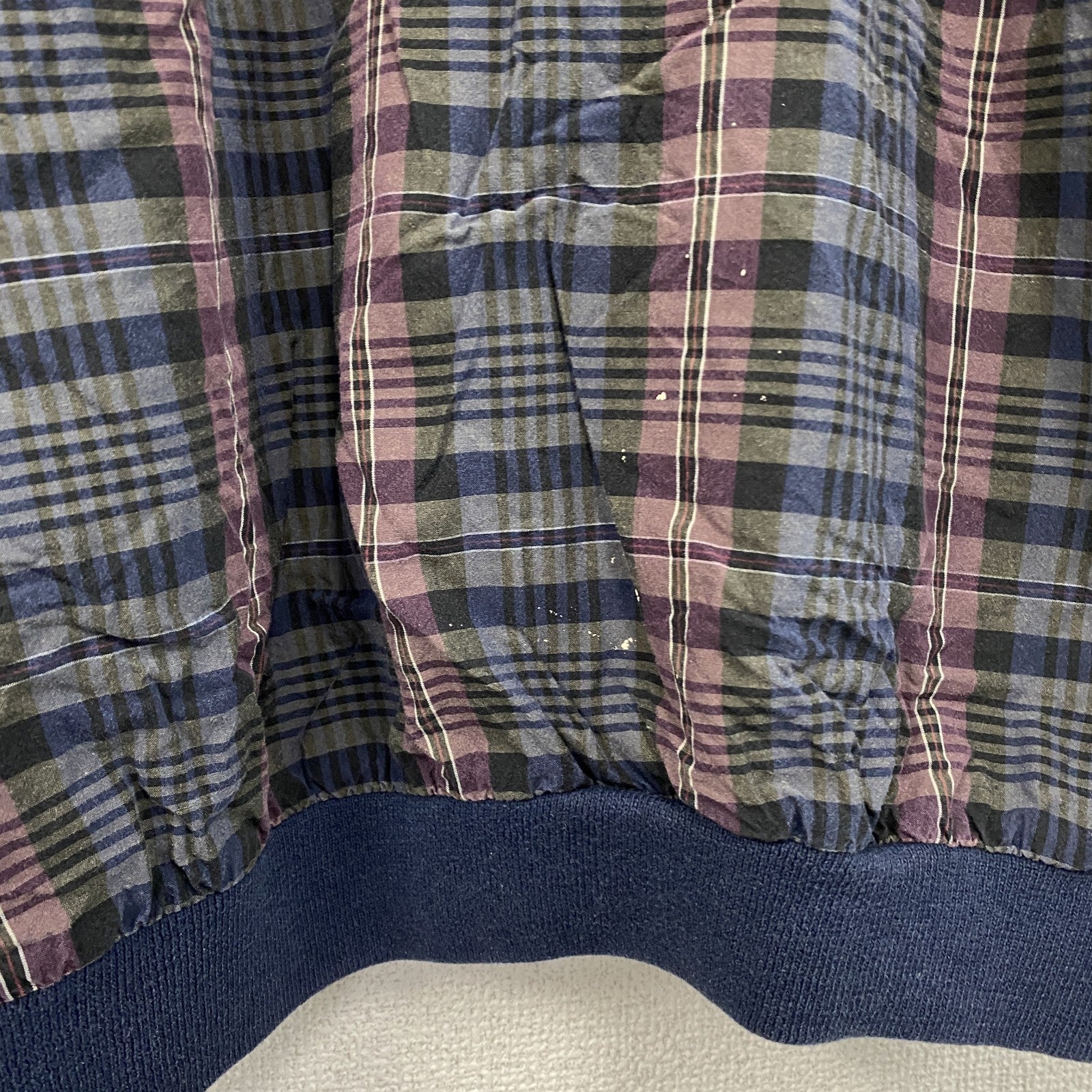 ～90s　IZOD　アイゾッド　プルオーバージャケット　ヴィンテージ　刺繍ロゴ　チェック柄　マルチカラー　　古着