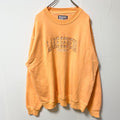 PACFIC＆CO　長袖刺繍スウェット　トレーナー　LAKE GENEVA　オレンジ　ビックシルエット　XLサイズ　古着