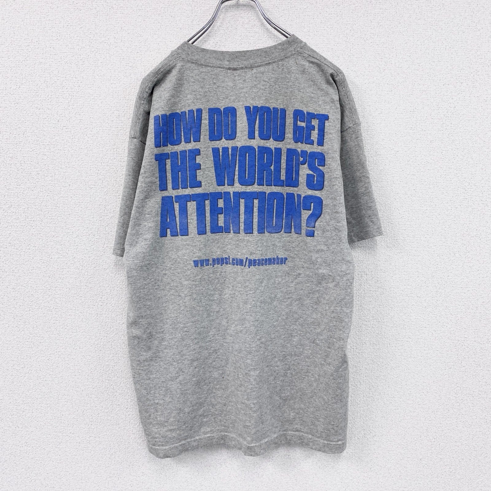 古着 used　90s　THE PEACEMAKER　ピースメーカー　半袖プリントTシャツ　ムービーT　灰色　グレー　XLサイズ