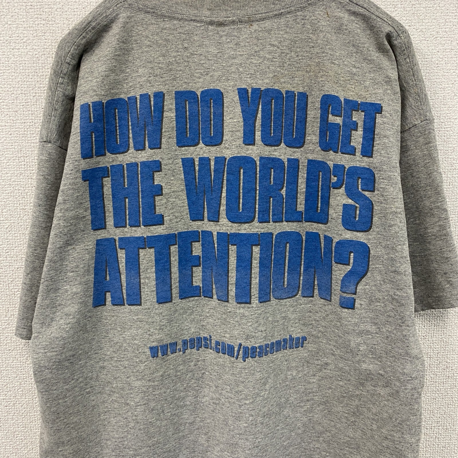 古着 used　90s　THE PEACEMAKER　ピースメーカー　半袖プリントTシャツ　ムービーT　灰色　グレー　XLサイズ