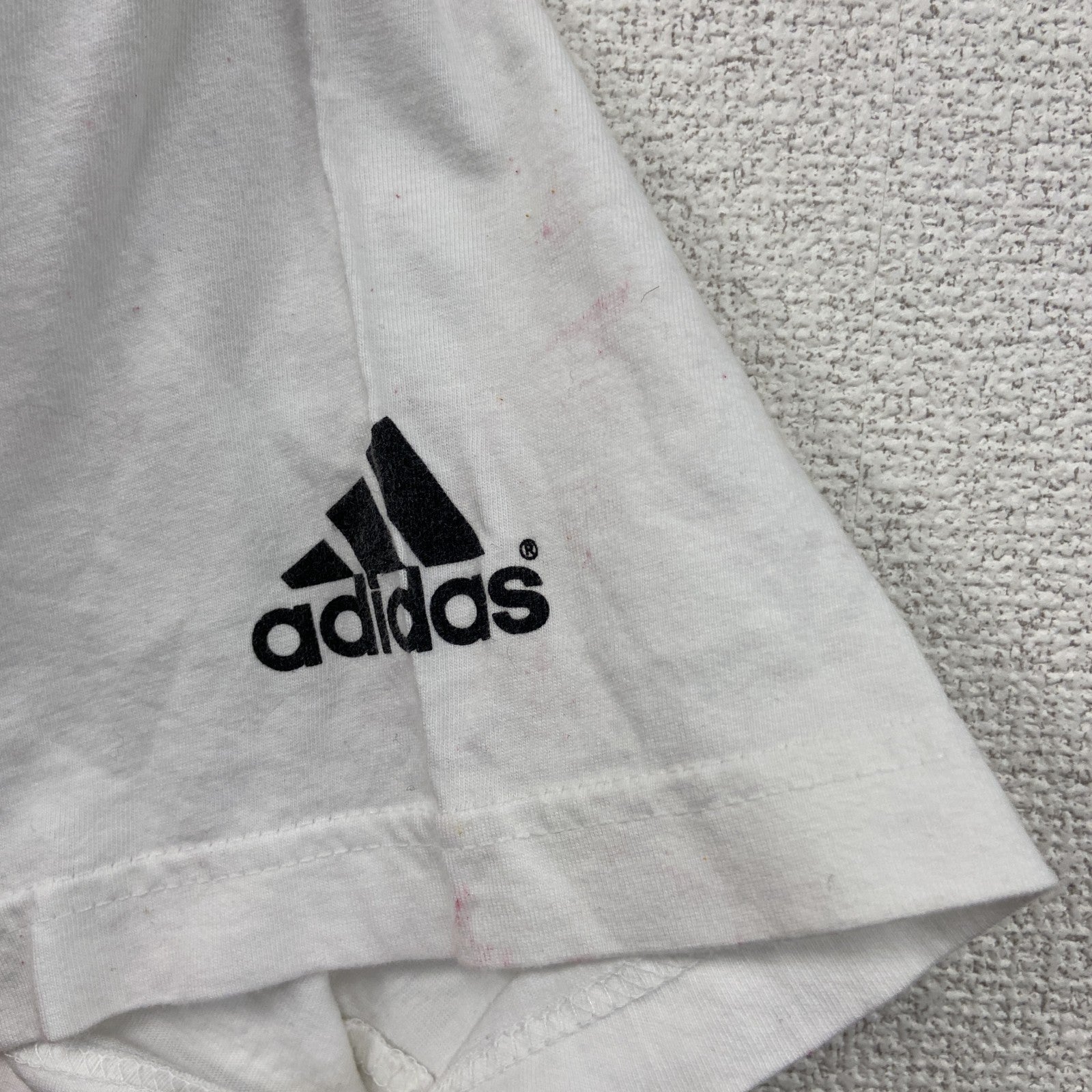 ～00s　adidas　アディダス　オリバー・カーン　半袖Tシャツ　人物T　ヴィンテージ　白　ホワイト　Mサイズ　古着
