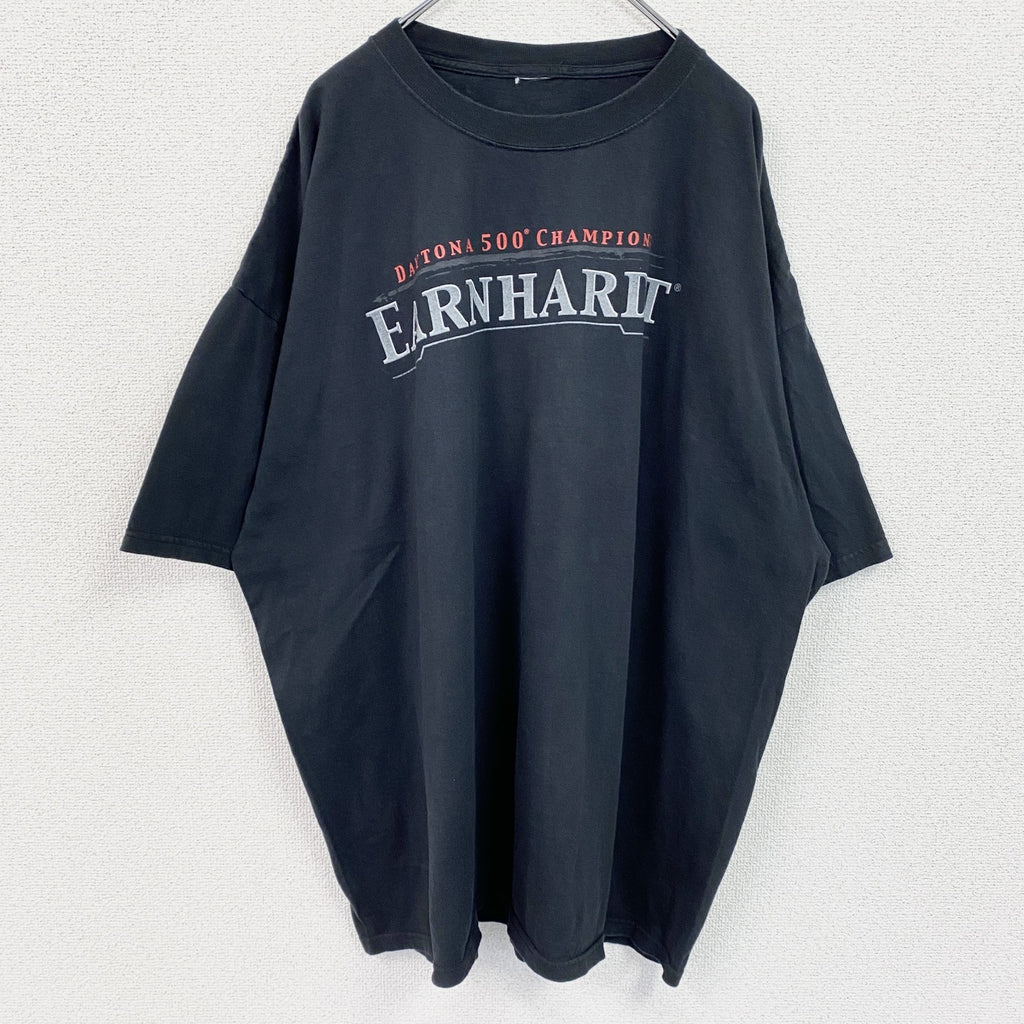 デイルアーンハート　半袖両面プリントTシャツ　レーサー　黒　ブラック　古着