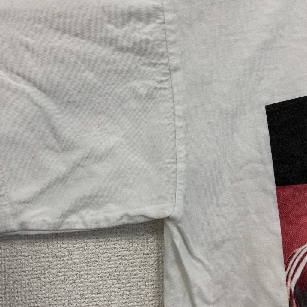 ～00s　adidas　アディダス　オリバー・カーン　半袖Tシャツ　人物T　ヴィンテージ　白　ホワイト　Mサイズ　古着