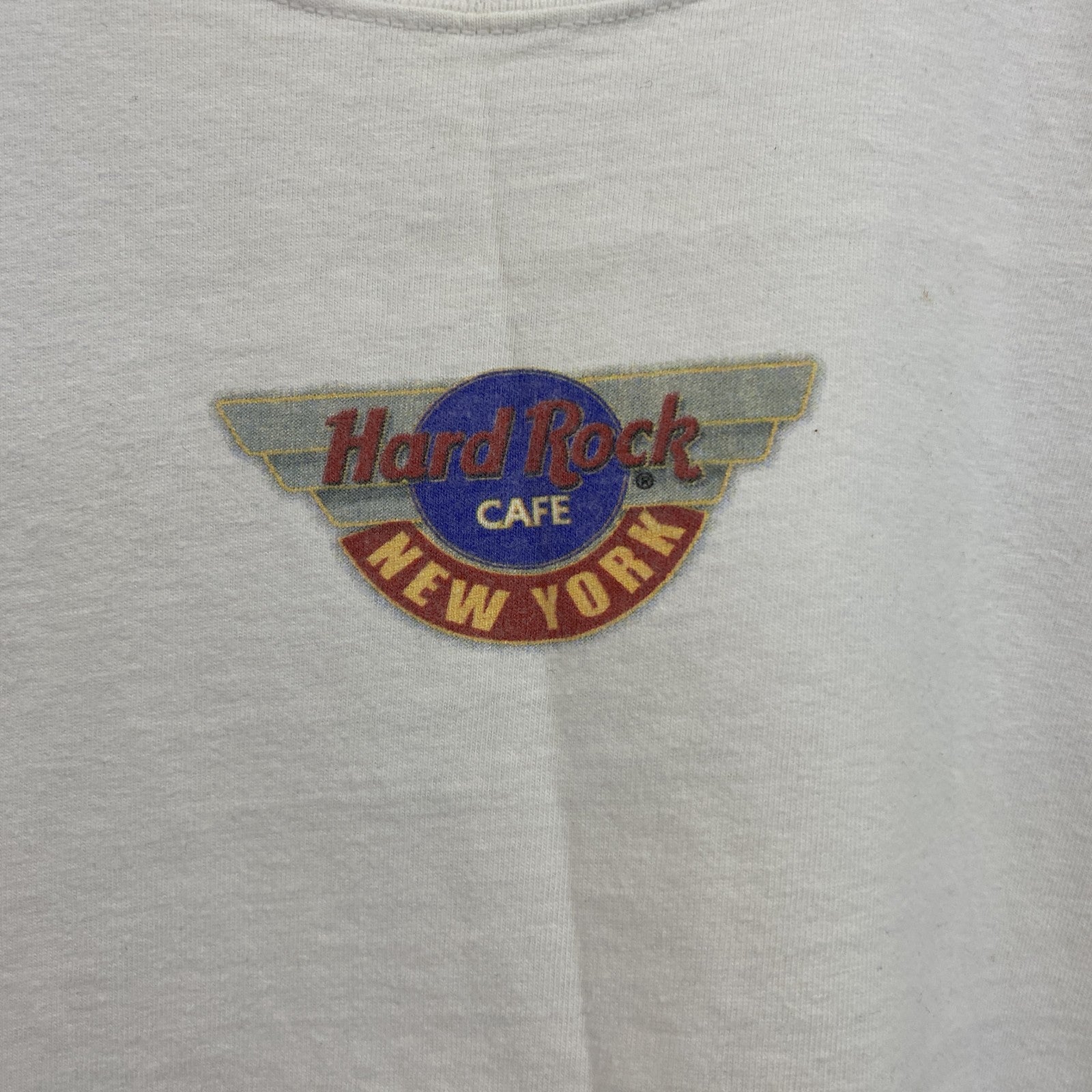 ～00s　Hard Rock Cafe　ハードロックカフェ　半袖プリントTシャツ　白　ホワイト　Lサイズ　古着