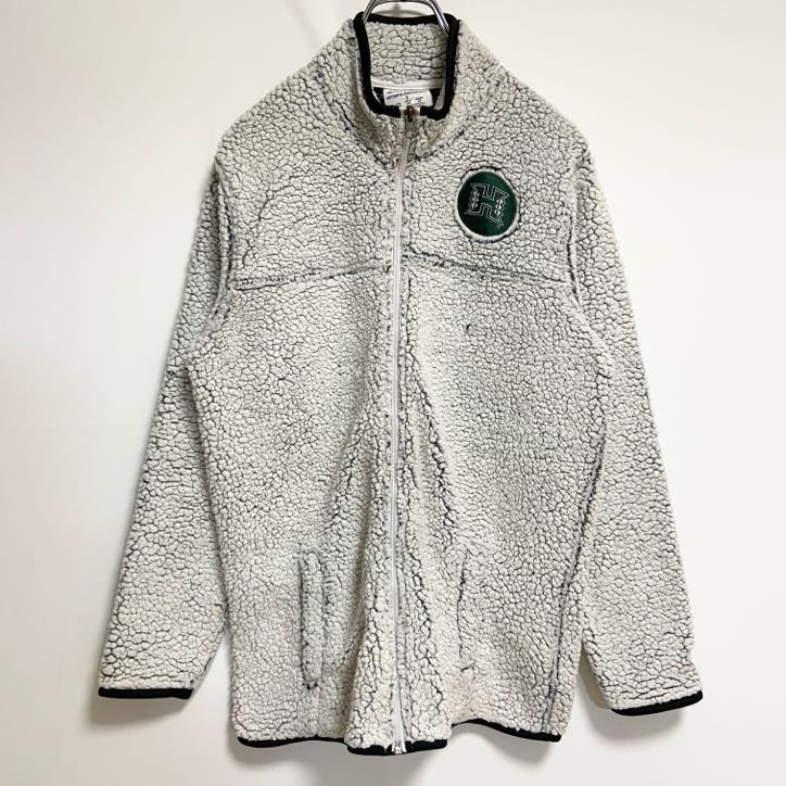 Champion　チャンピオン　長袖カレッジフリースジャケット　ボアアウター　ハワイ大学　白　ホワイト　秋冬服　古着