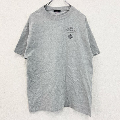古着 used　HARLEY DAVIDSON　ハーレーダビッドソン　Hanes　半袖プリントTシャツ　灰色　グレー　Lサイズ